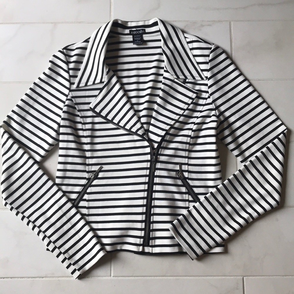 Stoosh Moto Zipper Jacket Size Medium